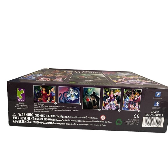 Disney Villains Jigsaw Puzzles 5-In-1 Multipack Set 300/500/750 Pcs Ceaco Comp - Picture 8 of 14